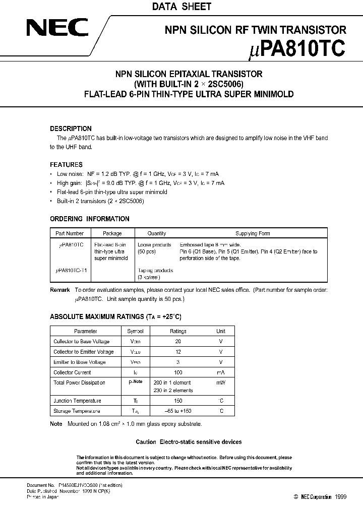UPA810TC_228756.PDF Datasheet