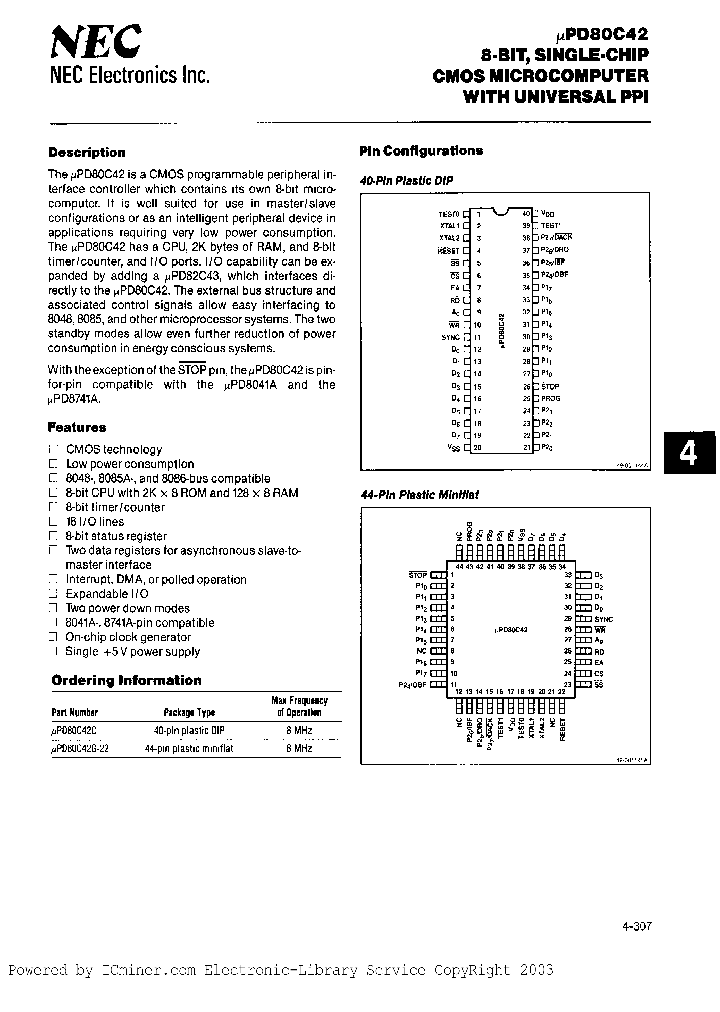 UPD80C42C_220963.PDF Datasheet