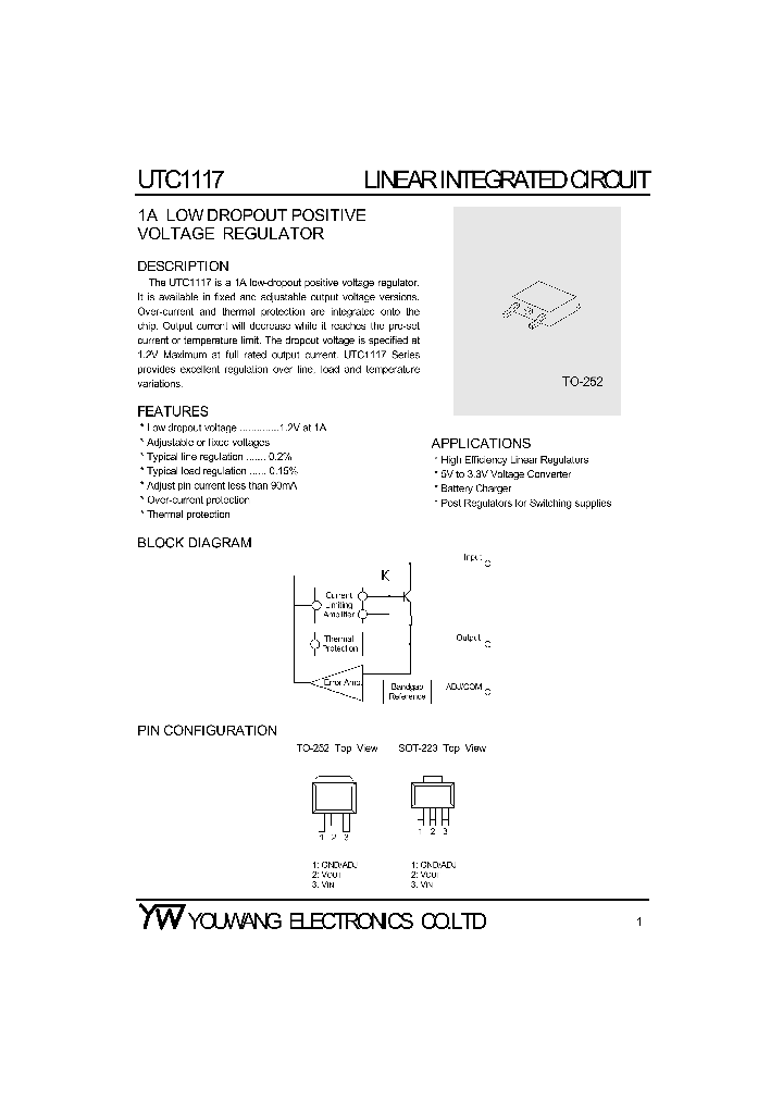 UTC1117_206841.PDF Datasheet