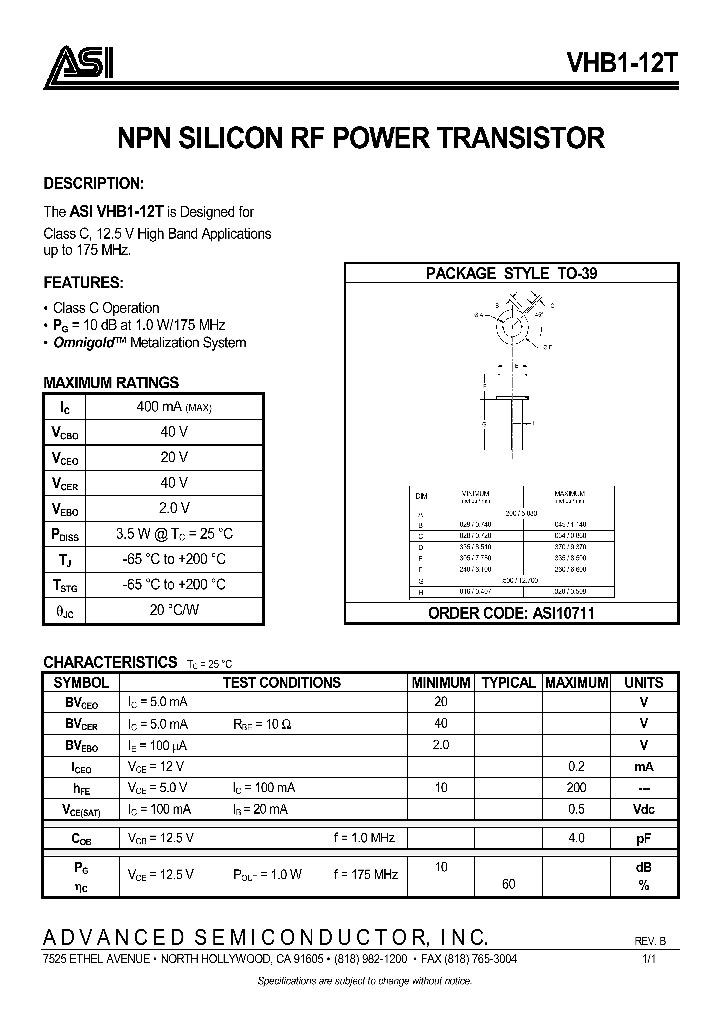 VHB1-12T_294865.PDF Datasheet