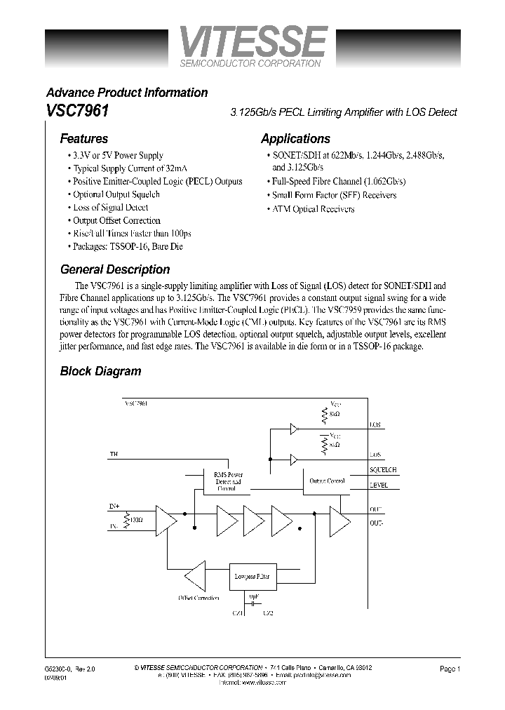 VSC7961_43056.PDF Datasheet