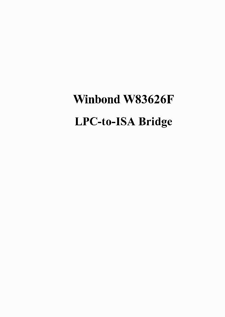 W83626D_52688.PDF Datasheet