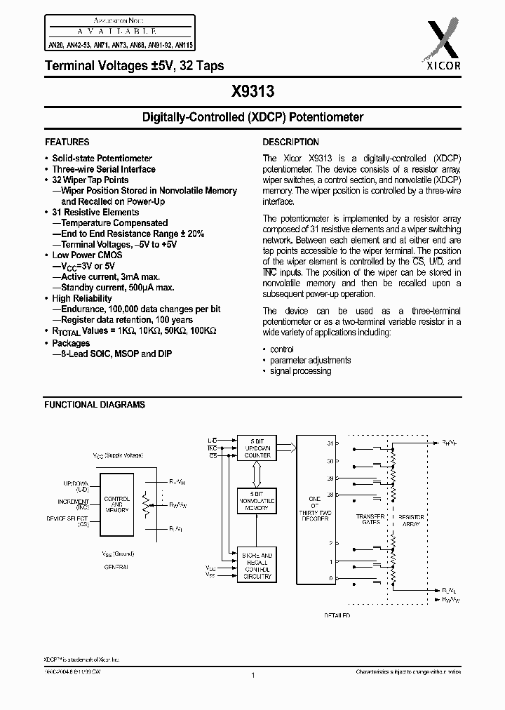 X9313_289929.PDF Datasheet