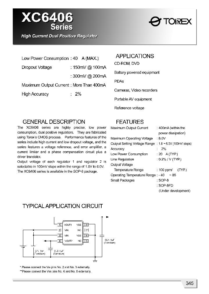 XC6406EE19SR_270464.PDF Datasheet