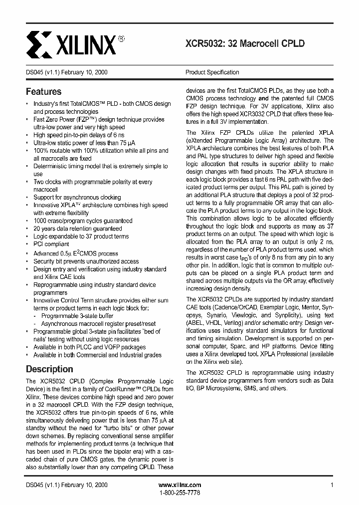 XCR5032_291507.PDF Datasheet