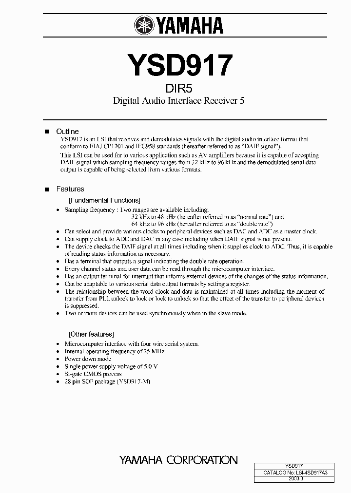 YSD917-M_226825.PDF Datasheet