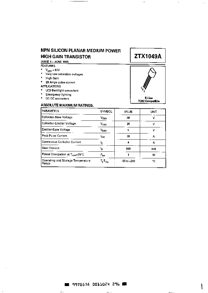 ZTX1049A_292928.PDF Datasheet