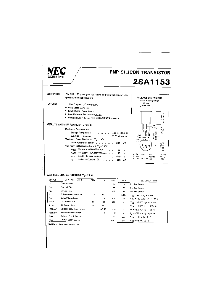 2SA1153_236876.PDF Datasheet