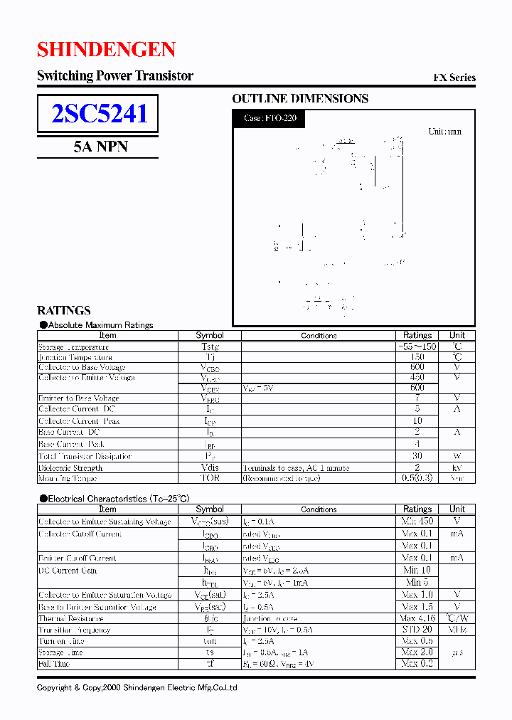 2SC5241_236904.PDF Datasheet