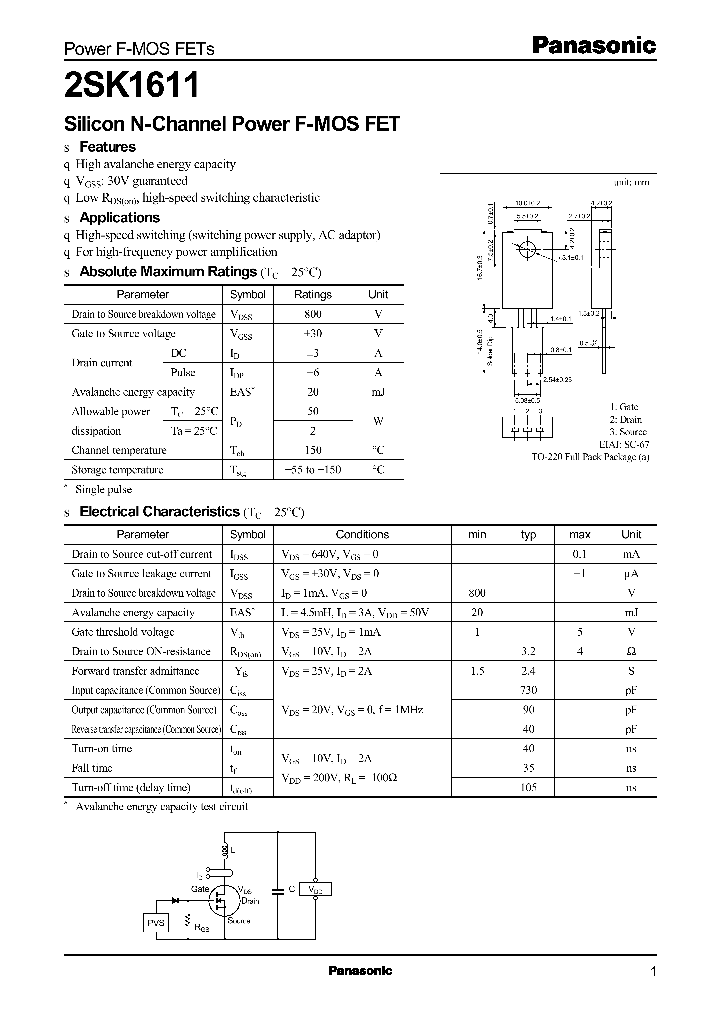 2SK1611_238693.PDF Datasheet