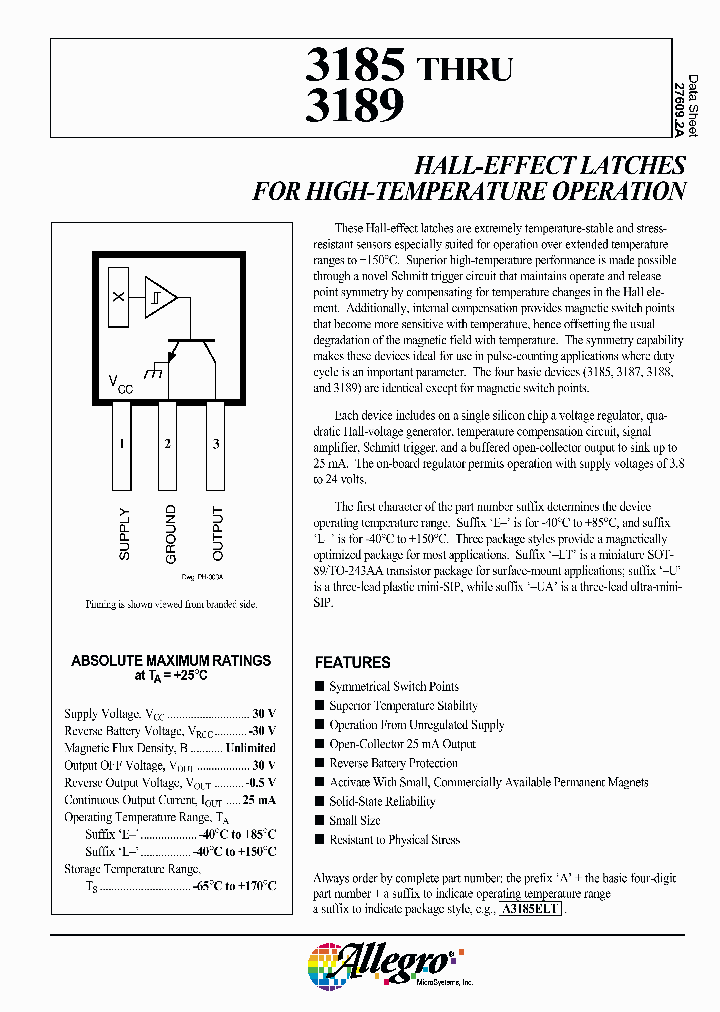 A3187ELT_260589.PDF Datasheet