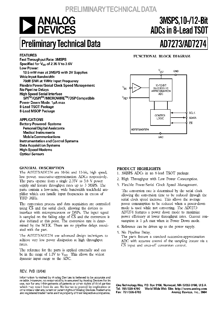 AD7274_255744.PDF Datasheet