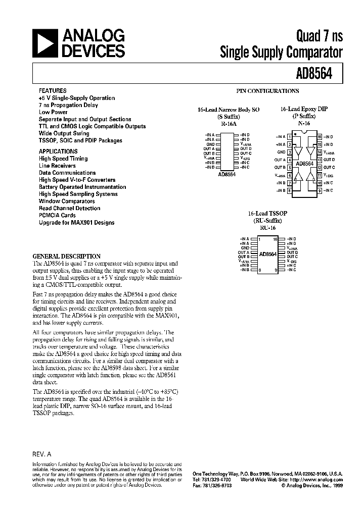 AD8564AN_249142.PDF Datasheet