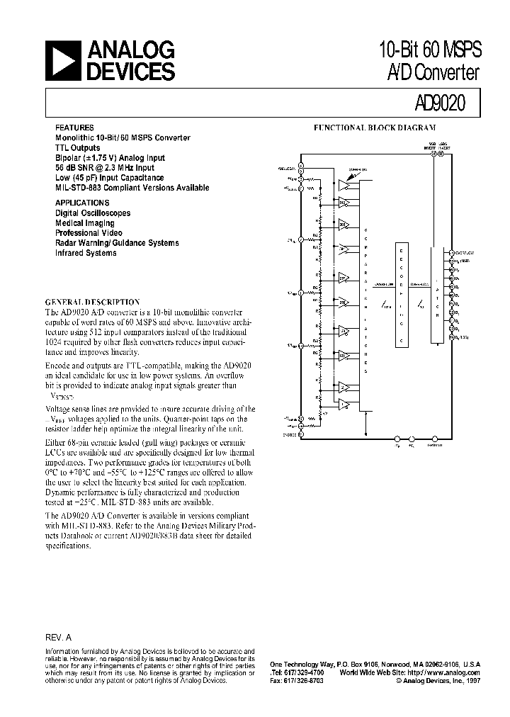 AD9020PCB_223766.PDF Datasheet