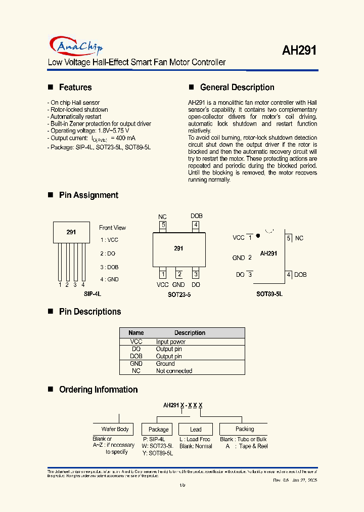 AH291_233728.PDF Datasheet