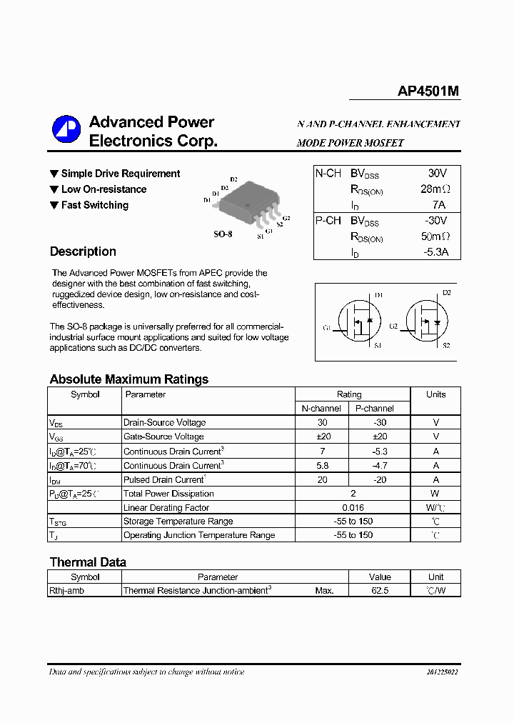 AP4501M_245585.PDF Datasheet