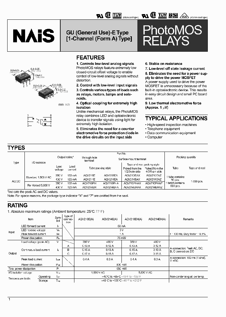 AQV214E_249693.PDF Datasheet