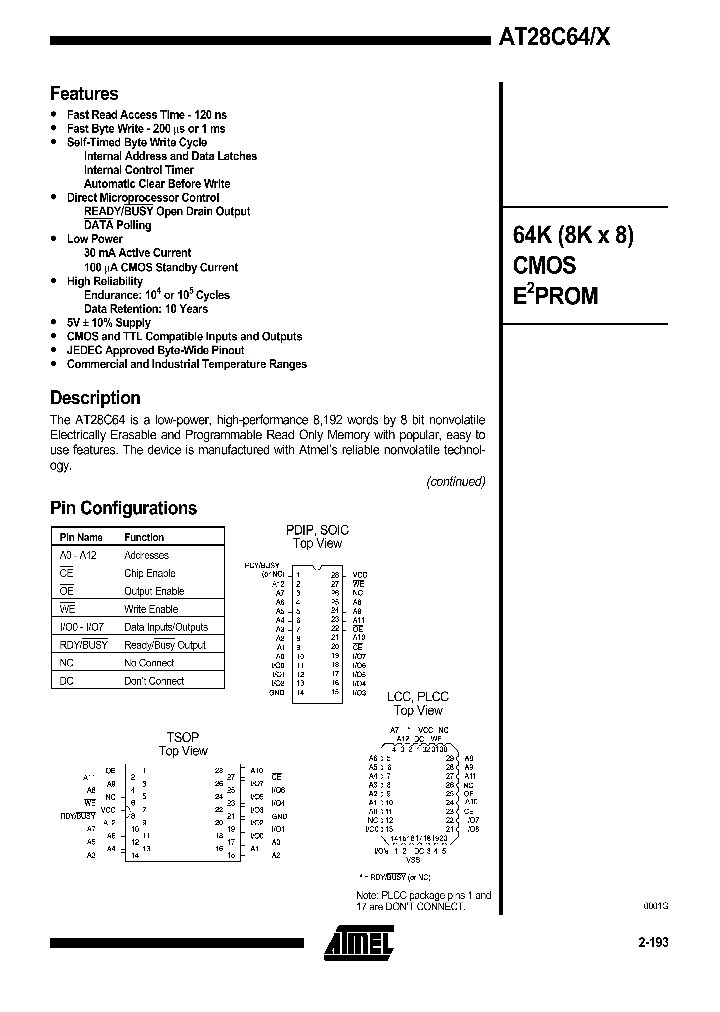 AT28C64_238147.PDF Datasheet