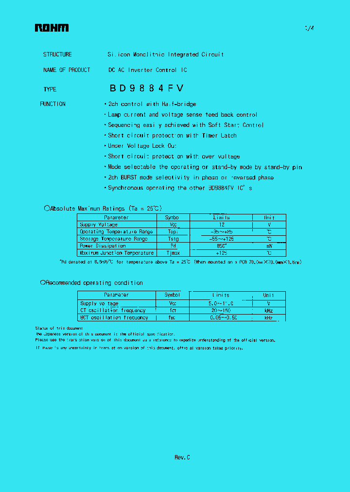 BD9884FV_269698.PDF Datasheet