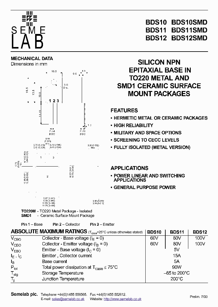 BDS12_259705.PDF Datasheet