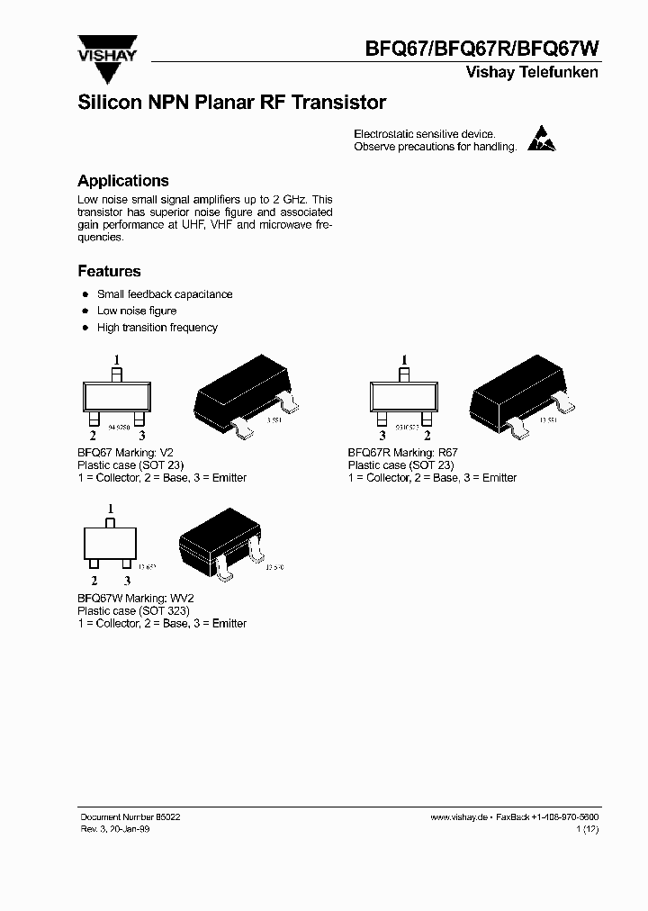 BFQ67_262175.PDF Datasheet