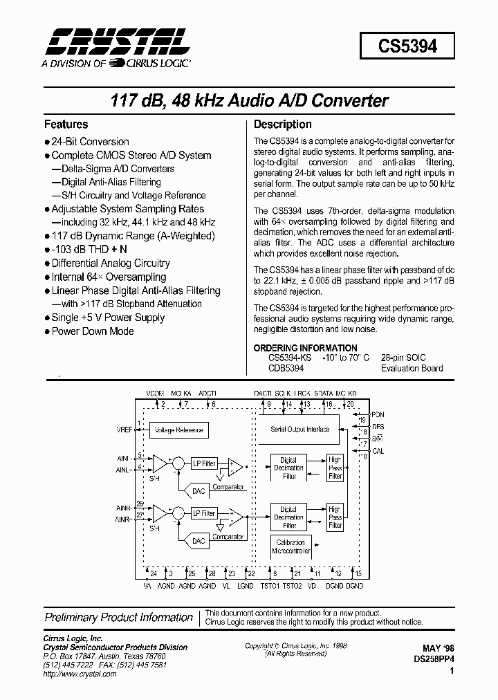 CS5394_227701.PDF Datasheet