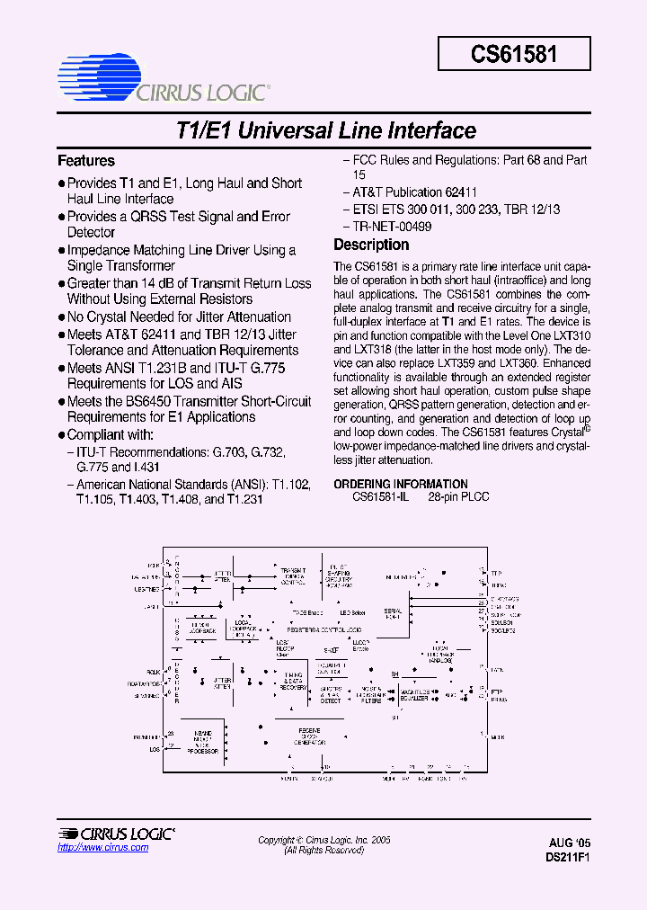 CS61581_257098.PDF Datasheet