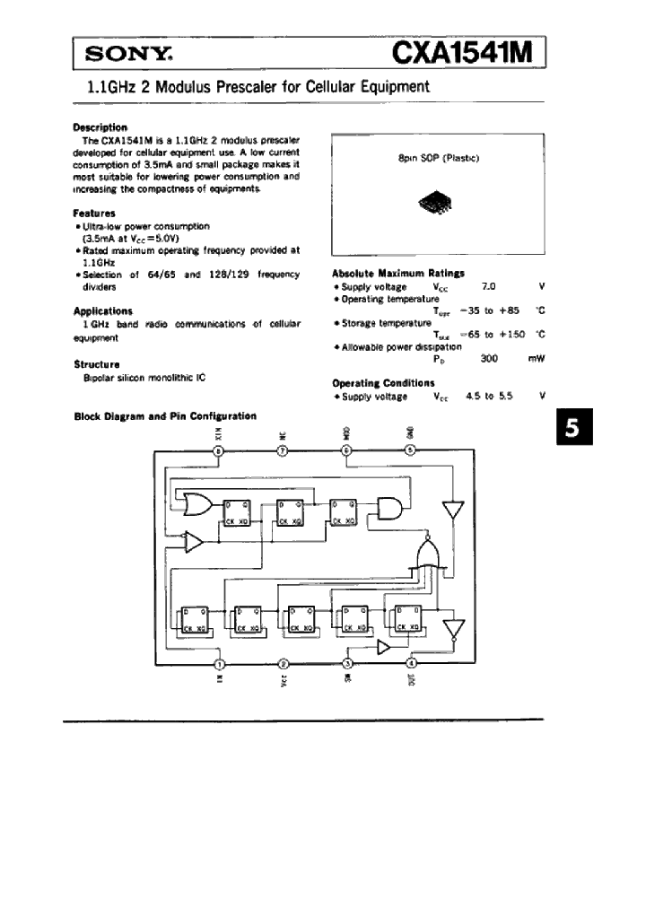 CXA1541M_230033.PDF Datasheet