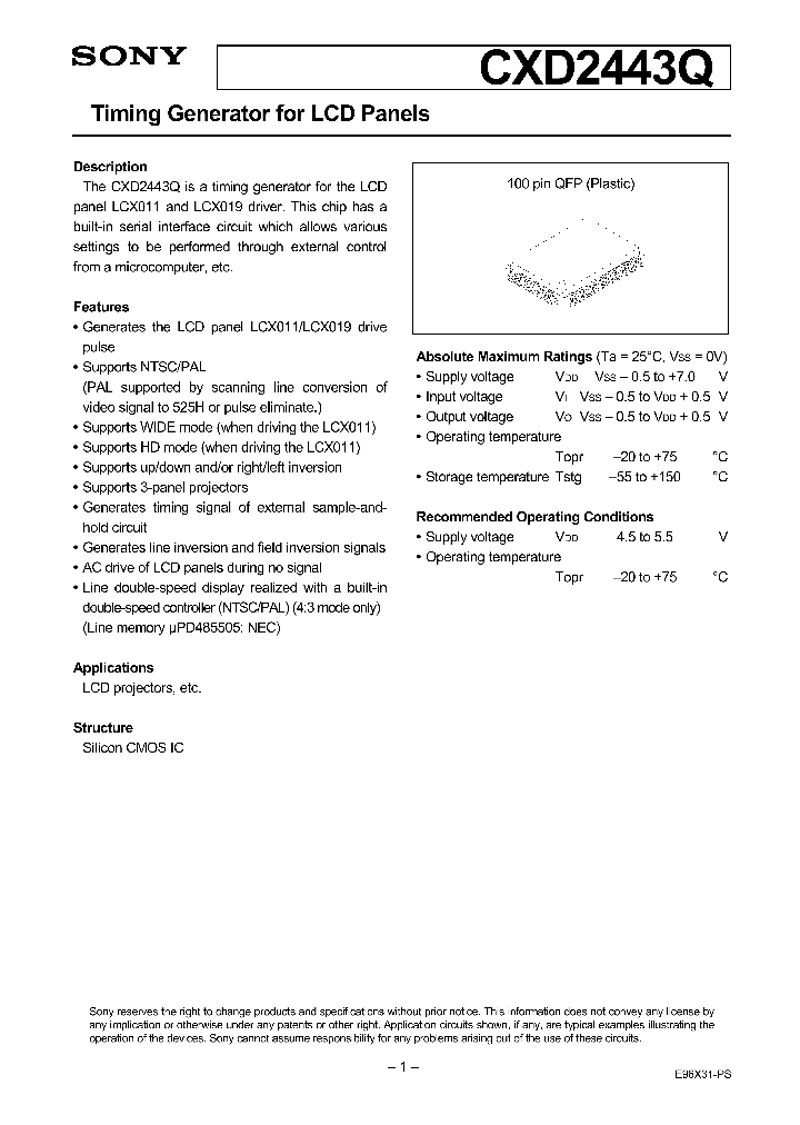 CXD2443Q_219465.PDF Datasheet