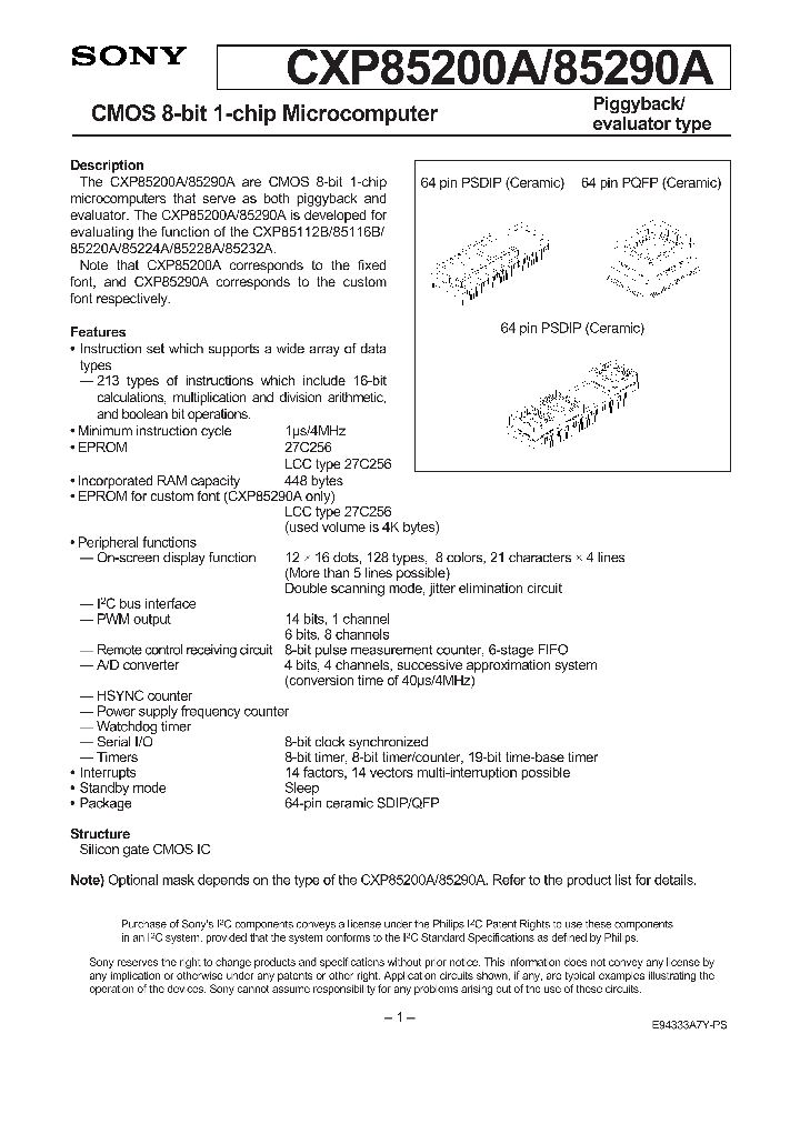 CXP85290A_240127.PDF Datasheet