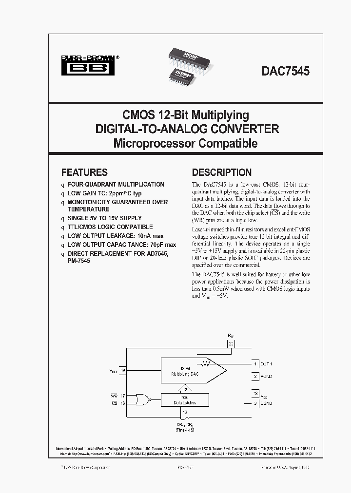 DAC7545_266643.PDF Datasheet