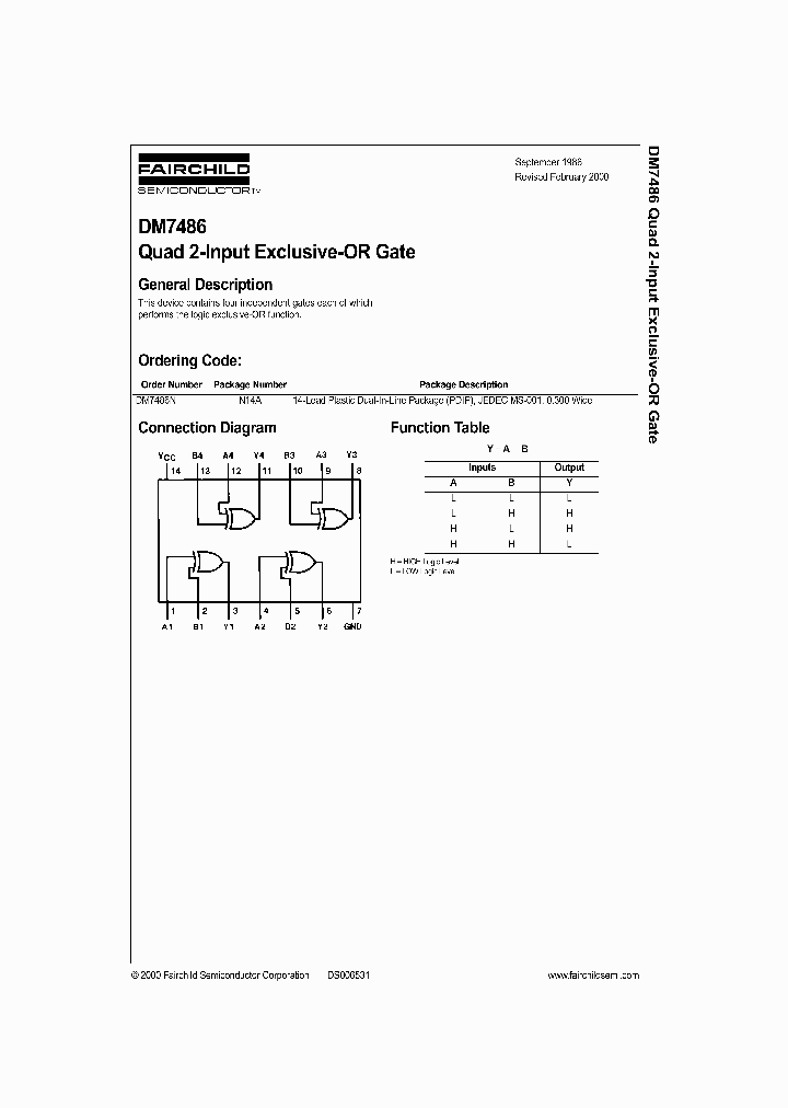 DM7486_239450.PDF Datasheet