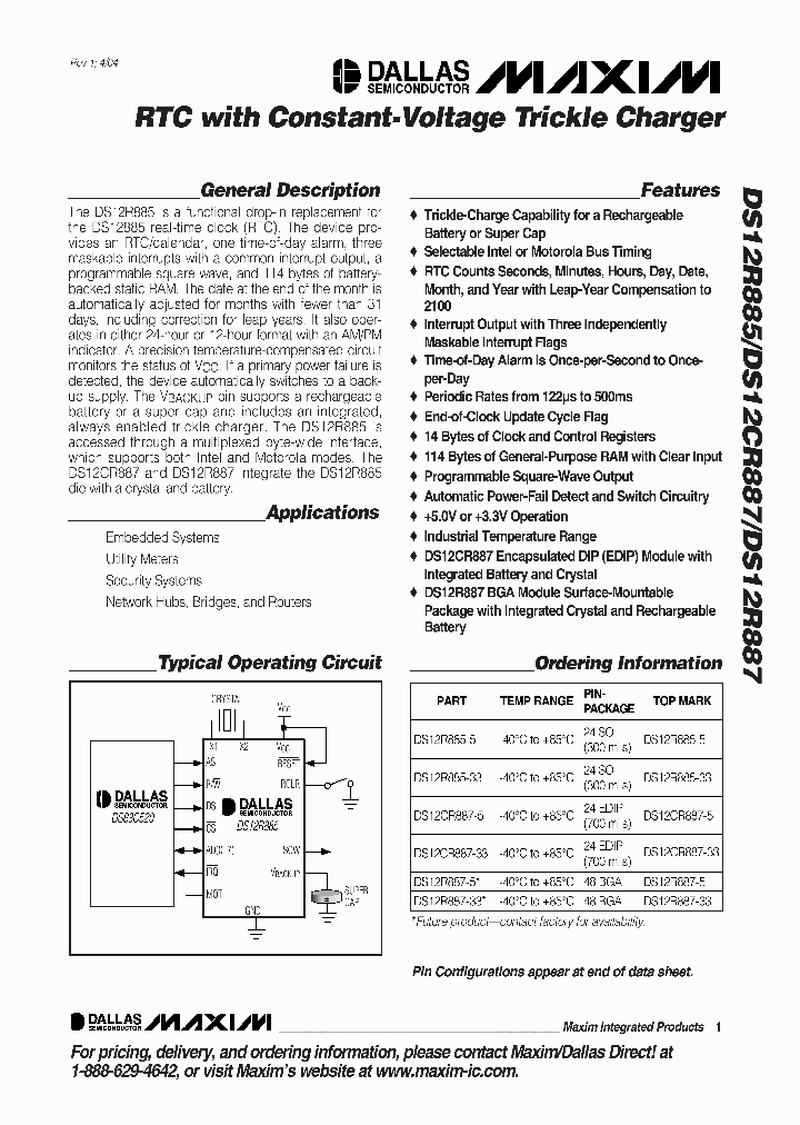DS12CR885_266975.PDF Datasheet