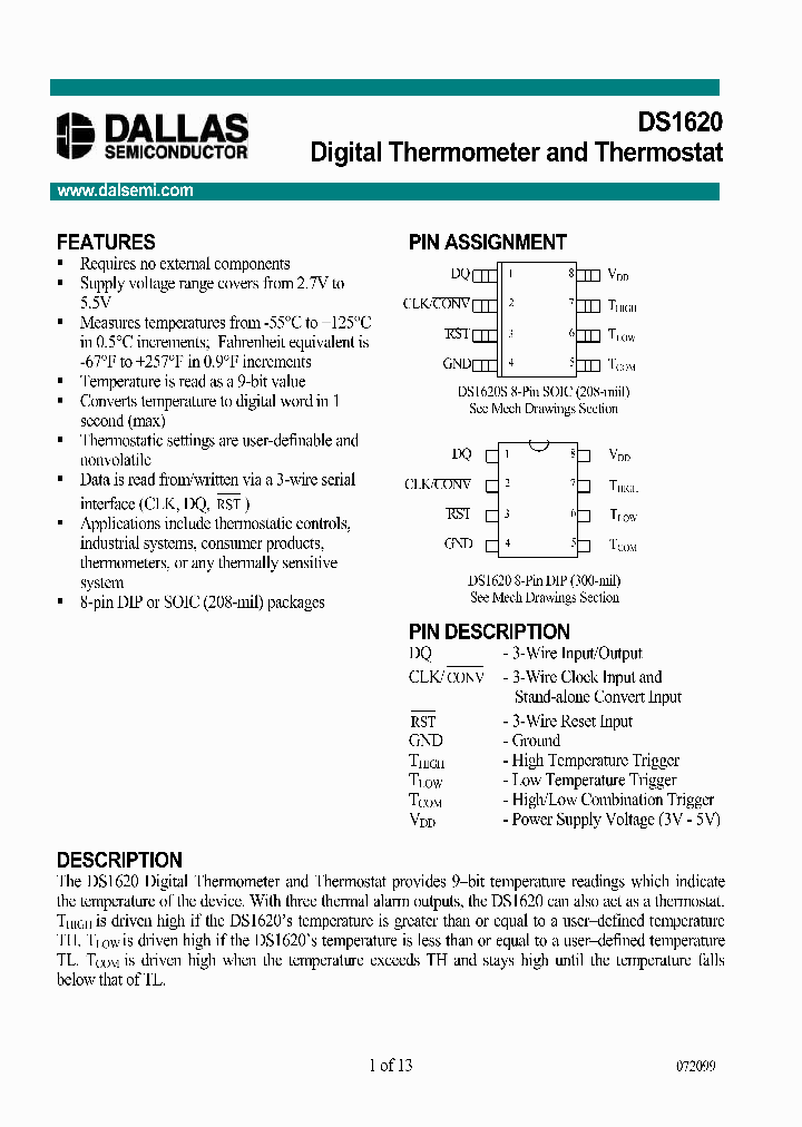 DS1620_261434.PDF Datasheet