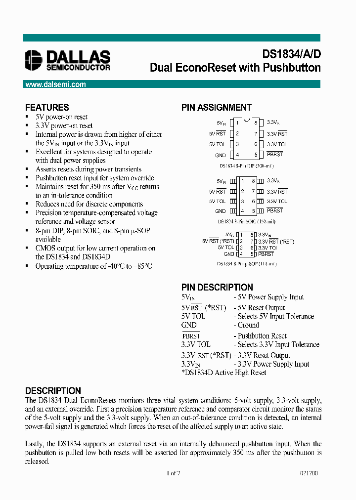 DS1834_267154.PDF Datasheet