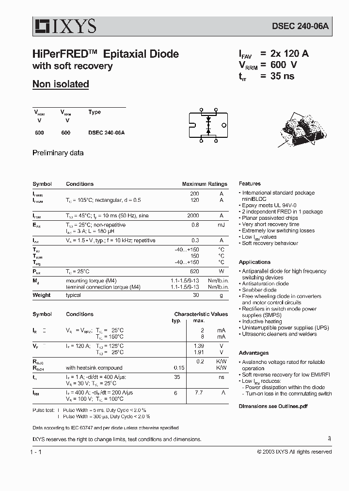 DSEC240-06A_218857.PDF Datasheet