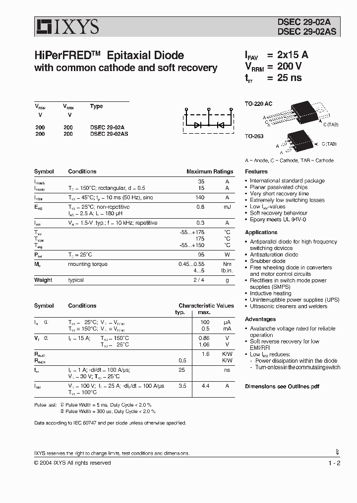 DSEC29-02A_218858.PDF Datasheet
