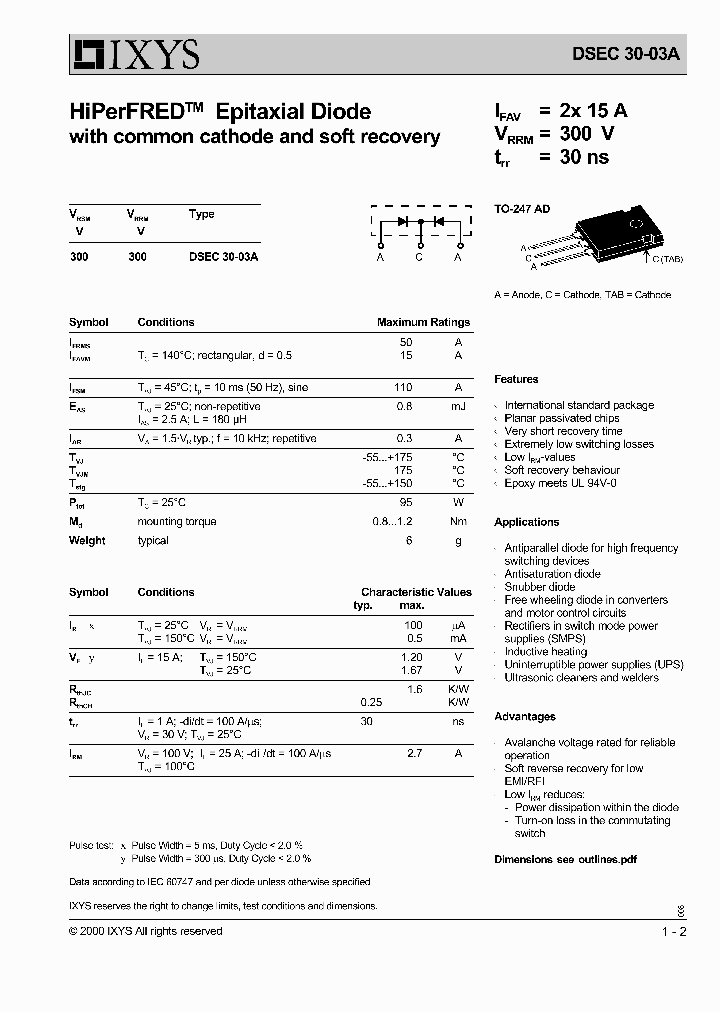 DSEC30-03A_218860.PDF Datasheet