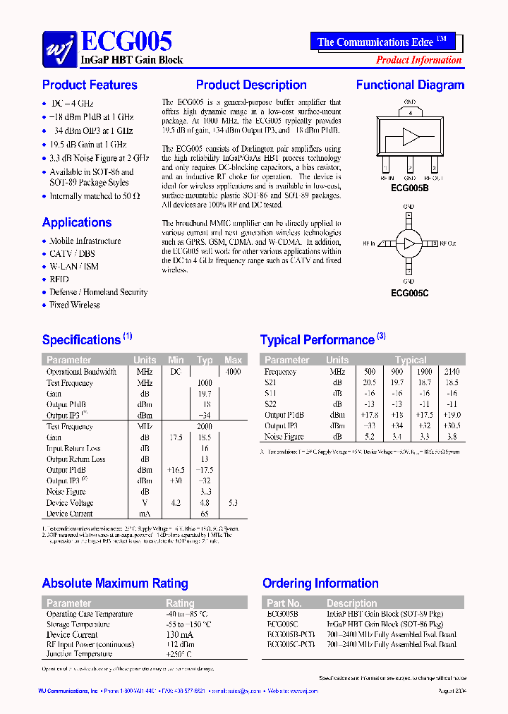 ECG005_248002.PDF Datasheet
