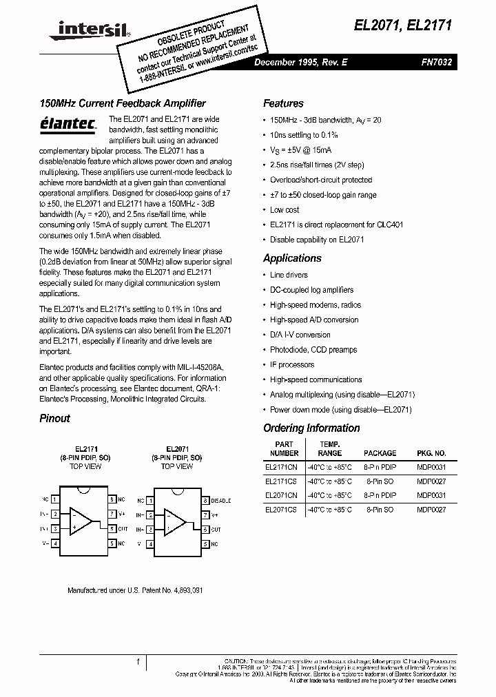 EL2171CN_230866.PDF Datasheet
