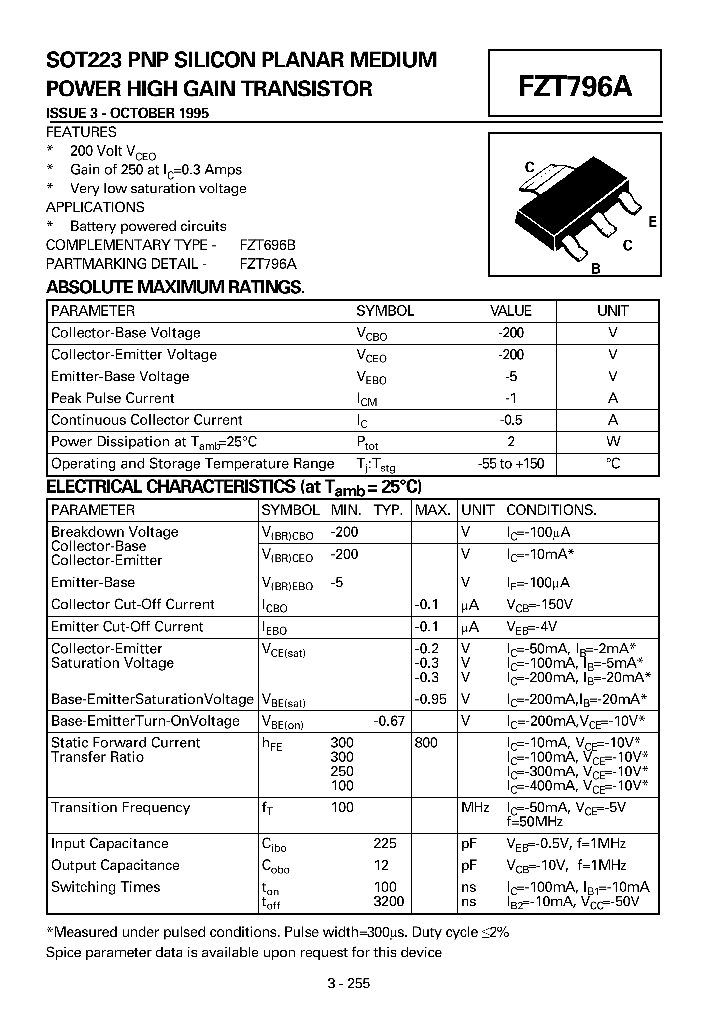 FZT796A_259896.PDF Datasheet