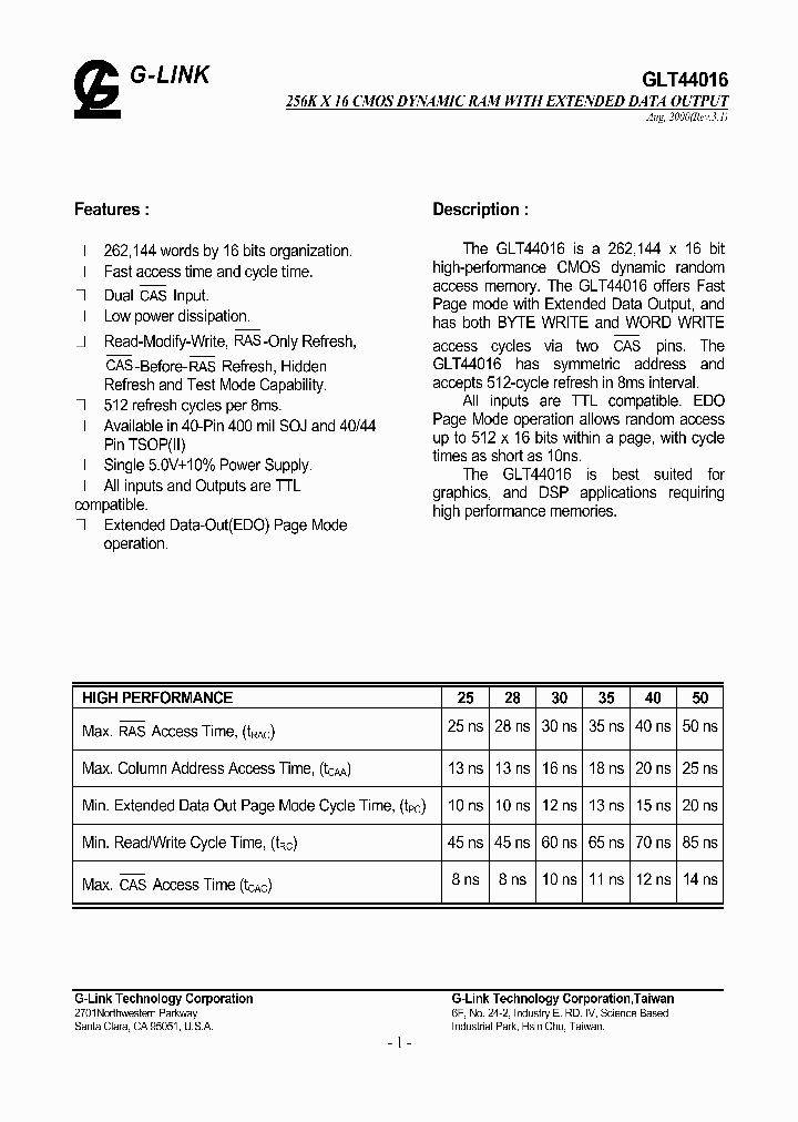 GLT44016_255435.PDF Datasheet