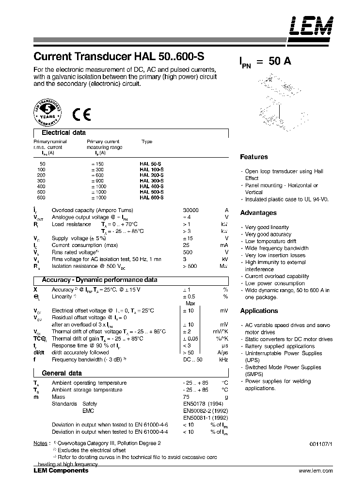 HAL100-S_231665.PDF Datasheet