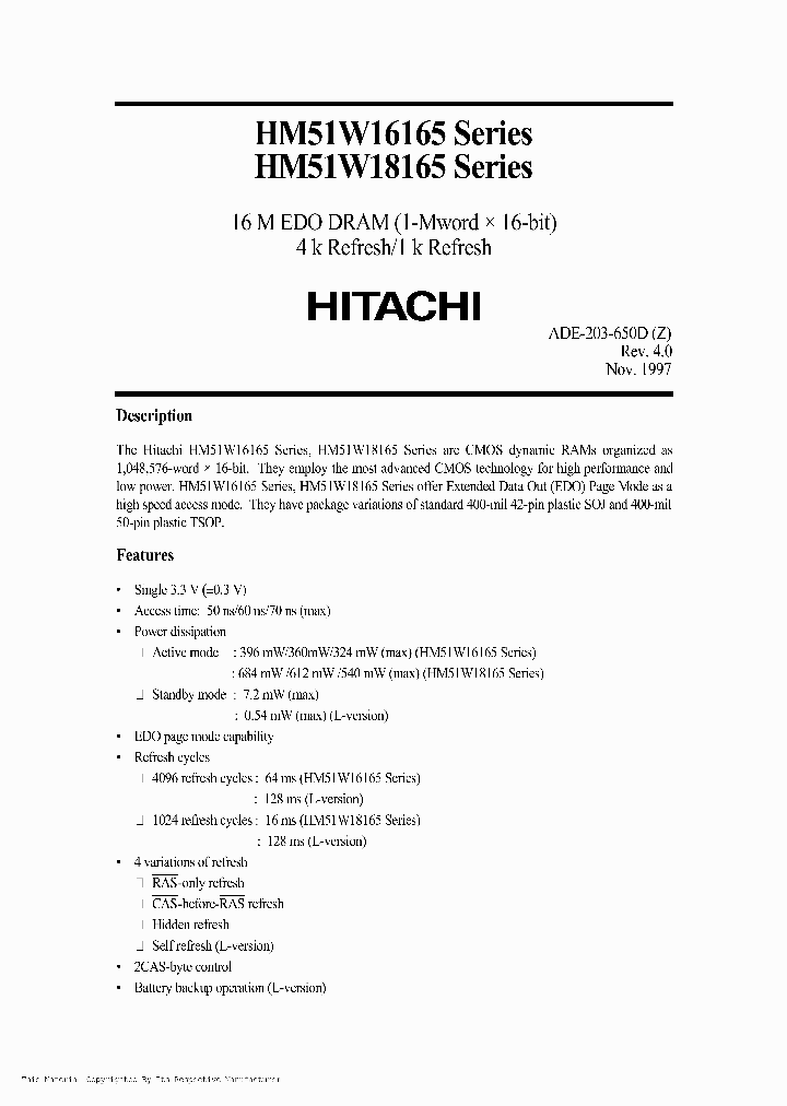 HM51W16165_227251.PDF Datasheet