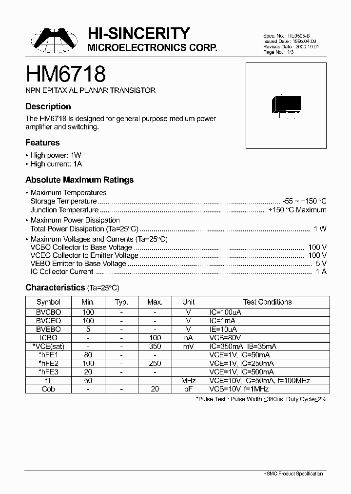 HM6718_217939.PDF Datasheet