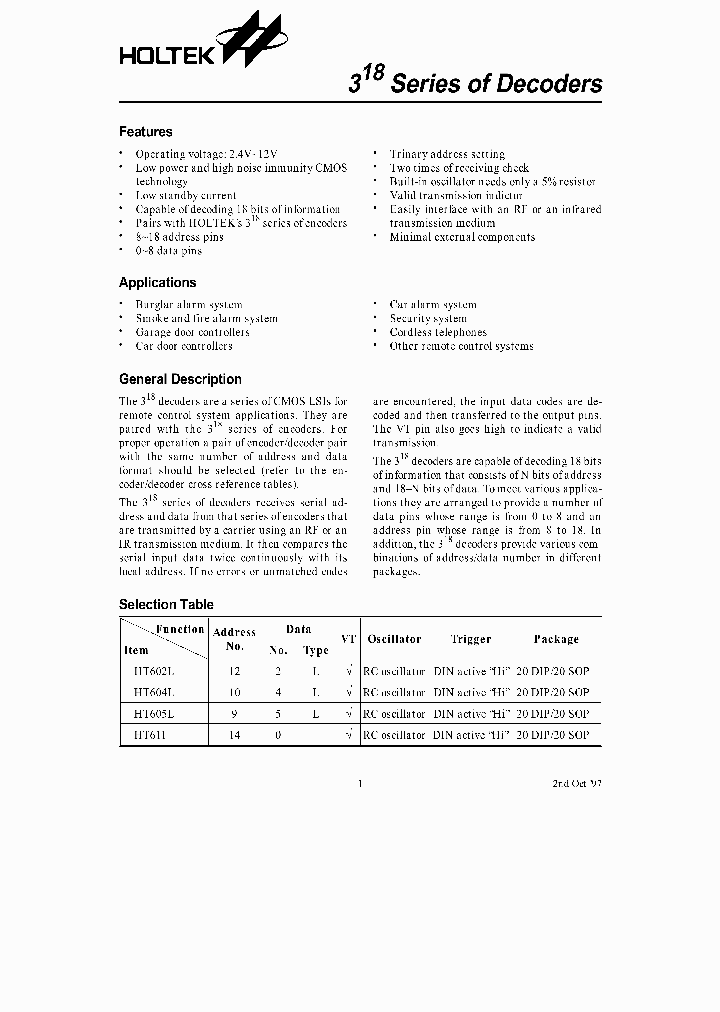 HT651_253513.PDF Datasheet