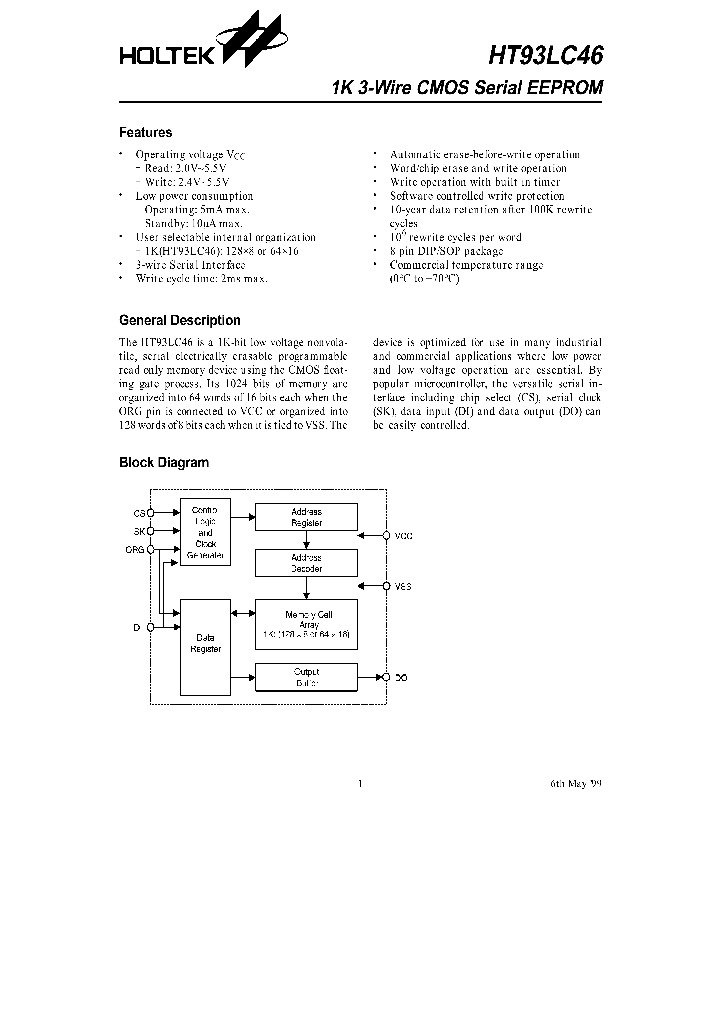 HT93LC46_258200.PDF Datasheet