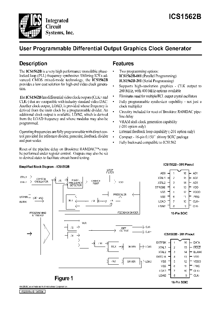 ICS1562B_238283.PDF Datasheet