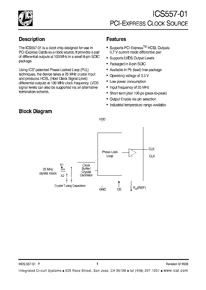ICS557-01_251445.PDF Datasheet