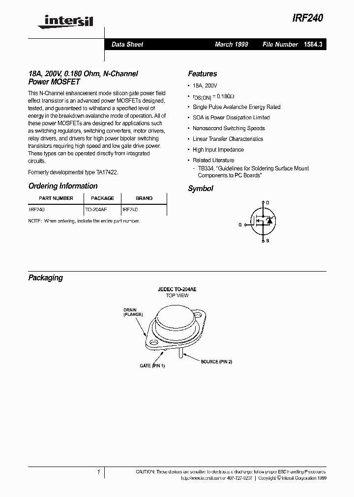 IRF240_258598.PDF Datasheet